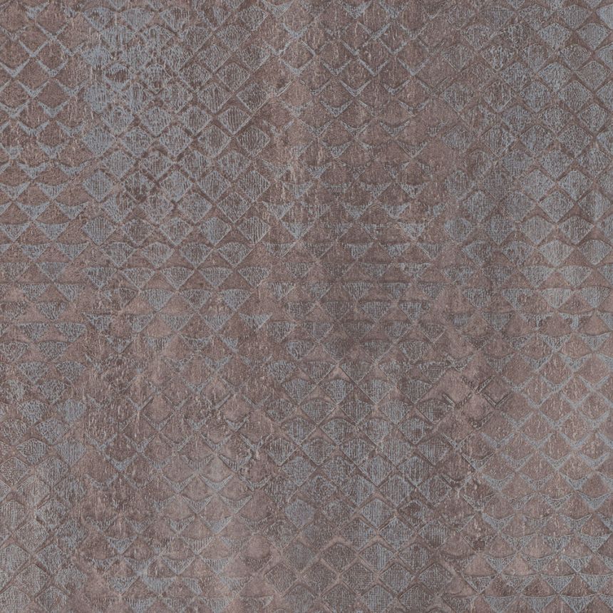 Brown geometric pattern wallpaper 28604, Kaleido, Limonta