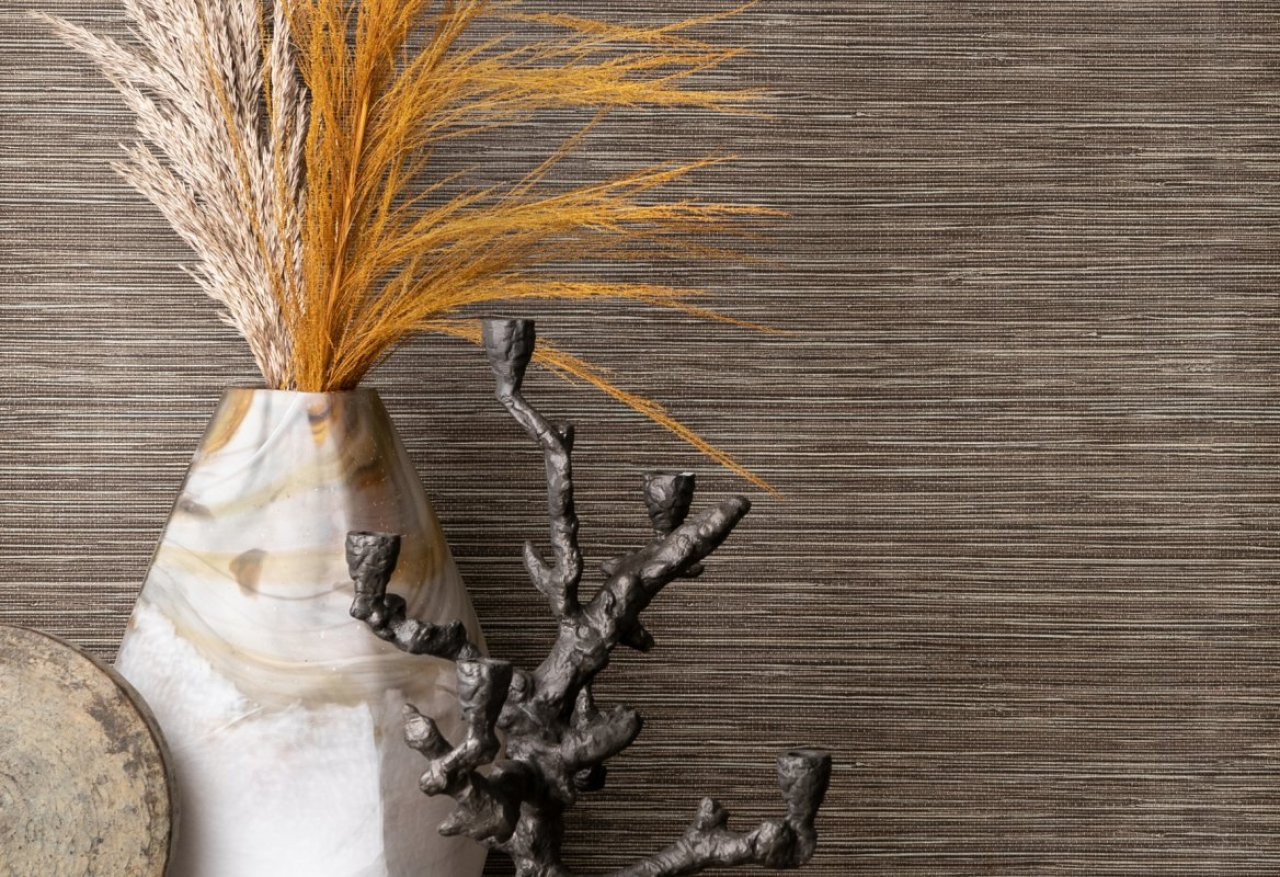 Textured non-woven stripes wallpaper TA25044 Tahiti, Shades of Colour, Decoprint