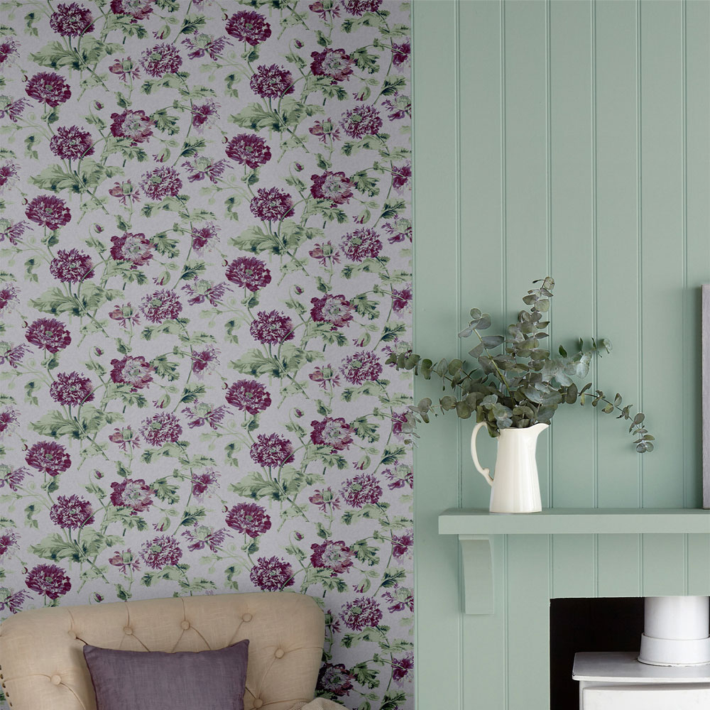Non-woven wallpaper flowers 115268, Laura Ashley 2, Graham & Brown
