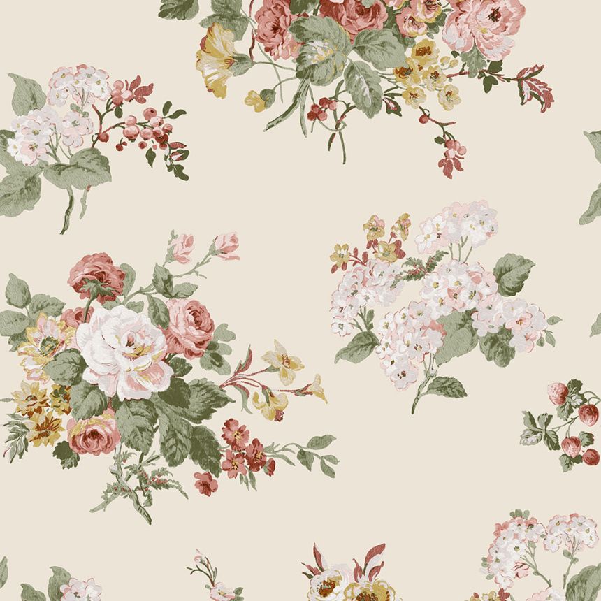 Non-woven wallpaper flowers 114897 Laura Ashley 2, Graham & Brown