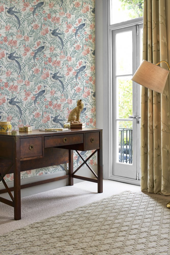 Non-woven wallpaper flowers 114895, Laura Ashley 2, Graham & Brown