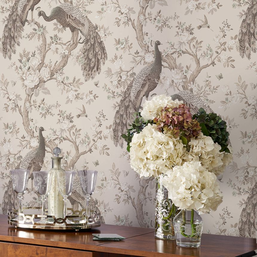Non-woven wallpaper flowers 113399, Laura Ashley, Graham & Brown