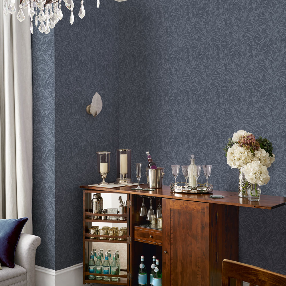 Non-woven wallpaper with floral ornaments 113339, Laura Ashley, Graham & Brown