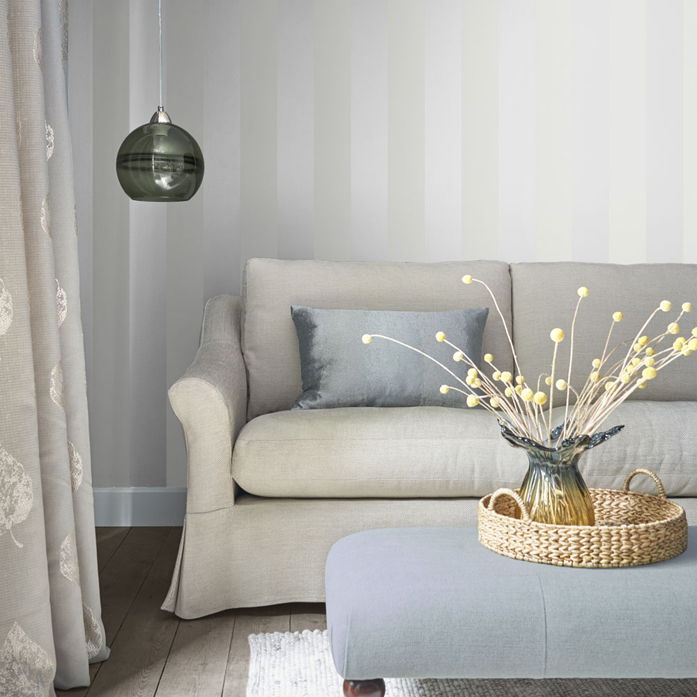 Non-woven stripes wallpaper 113336, Laura Ashley, Graham & Brown