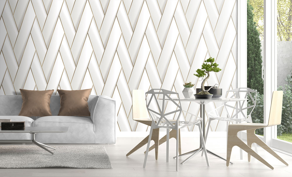 Non-woven geometric pattern wallpaper 234810, Premium Selection, Vavex |  Wallpapers Vavex • More than 12000 designs • Wall murals |  