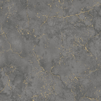 Black non-woven concrete imitation wallpaper, M57919, Adéle, Ugépa