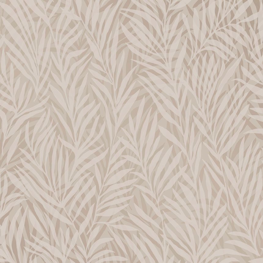 Beige non-woven wallpaper, Leaves, M52507, Adéle, Ugépa