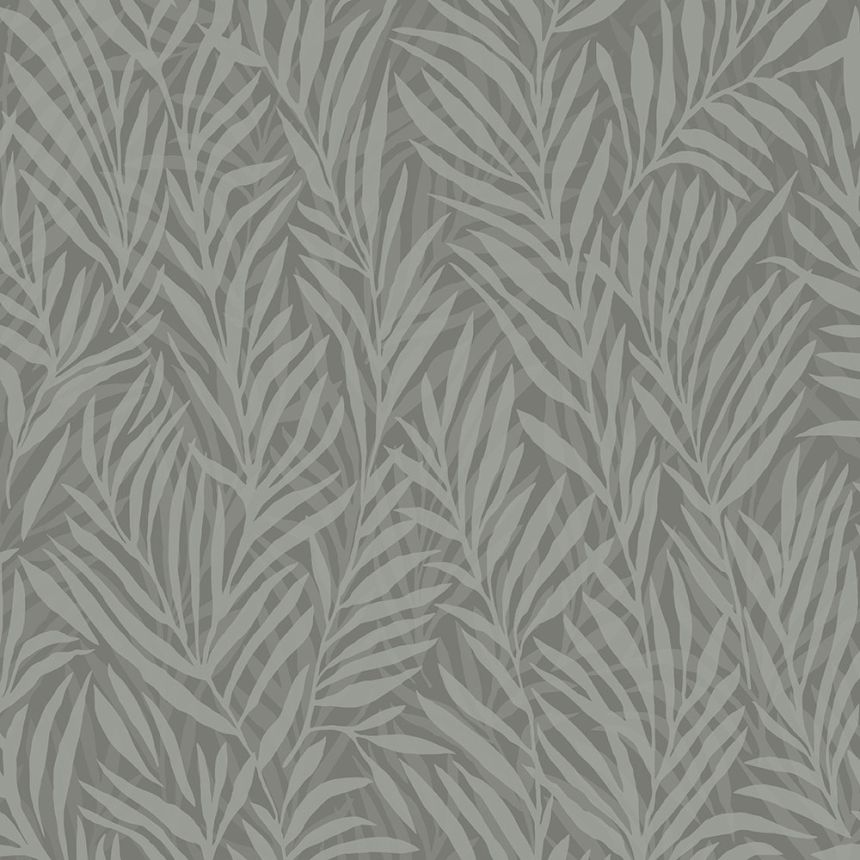 Green non-woven wallpaper, Leaves, M52504, Adéle, Ugépa