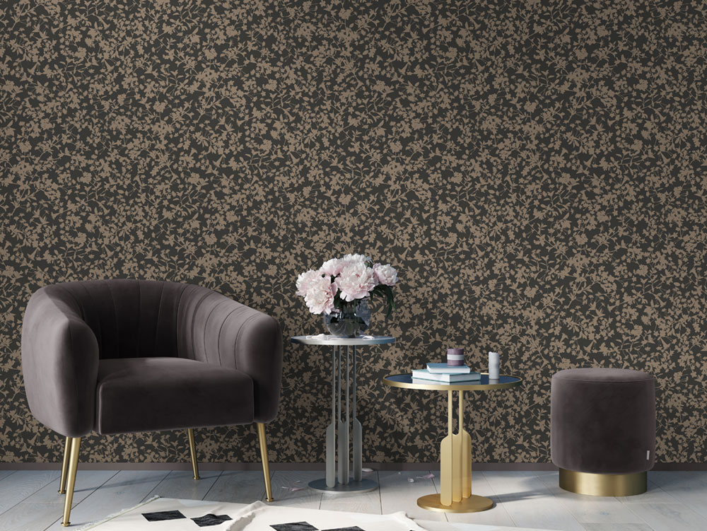 Pink non-woven wallpaper, Flowers, M52403, Adéle, Ugépa