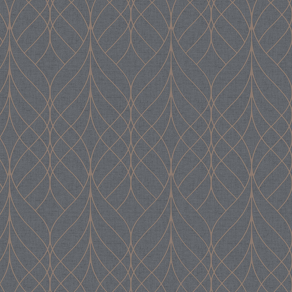 Black geometric non-woven wallpaper, M41999D, Adéle, Ugépa