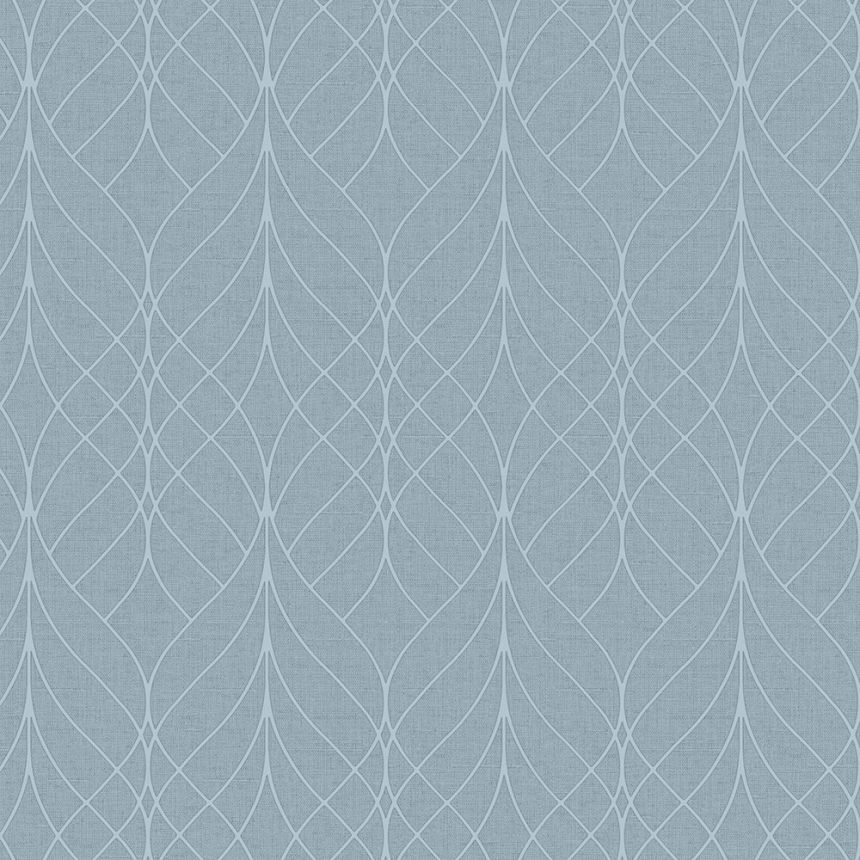Blue geometric non-woven wallpaper, M41991D, Adéle, Ugépa