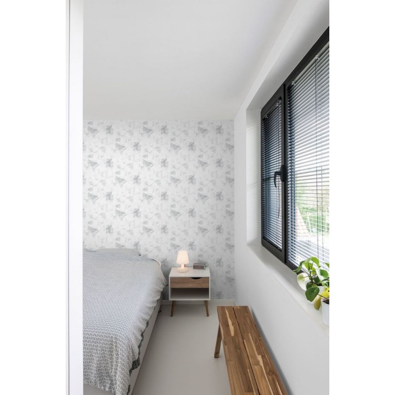 White-gray non-woven stucco wallpaper A48501, Vavex 2024