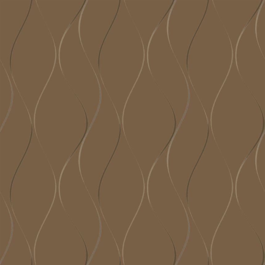Metallic gold wallpaper with waves Y6201406, Dazzling Dimensions 2, York
