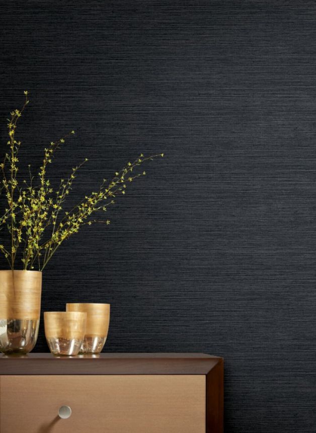 Black-silver wallpaper, imitation of coarser fabric Y6200903, Dazzling Dimensions 2, York
