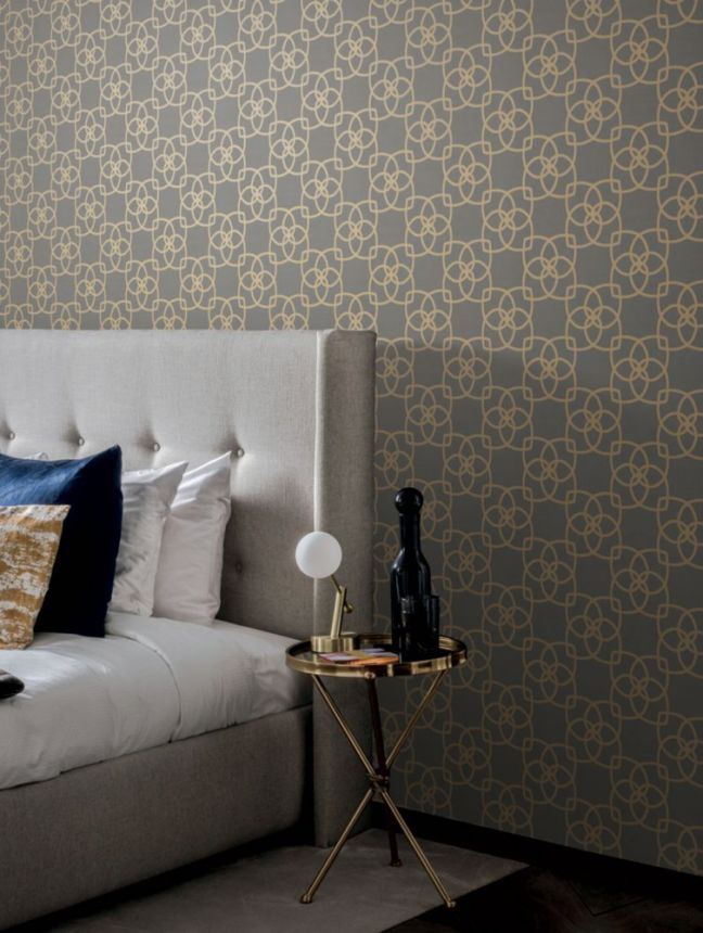 Luxury brown-gold wallpaper with ornaments Y6200204, Dazzling Dimensions 2, York