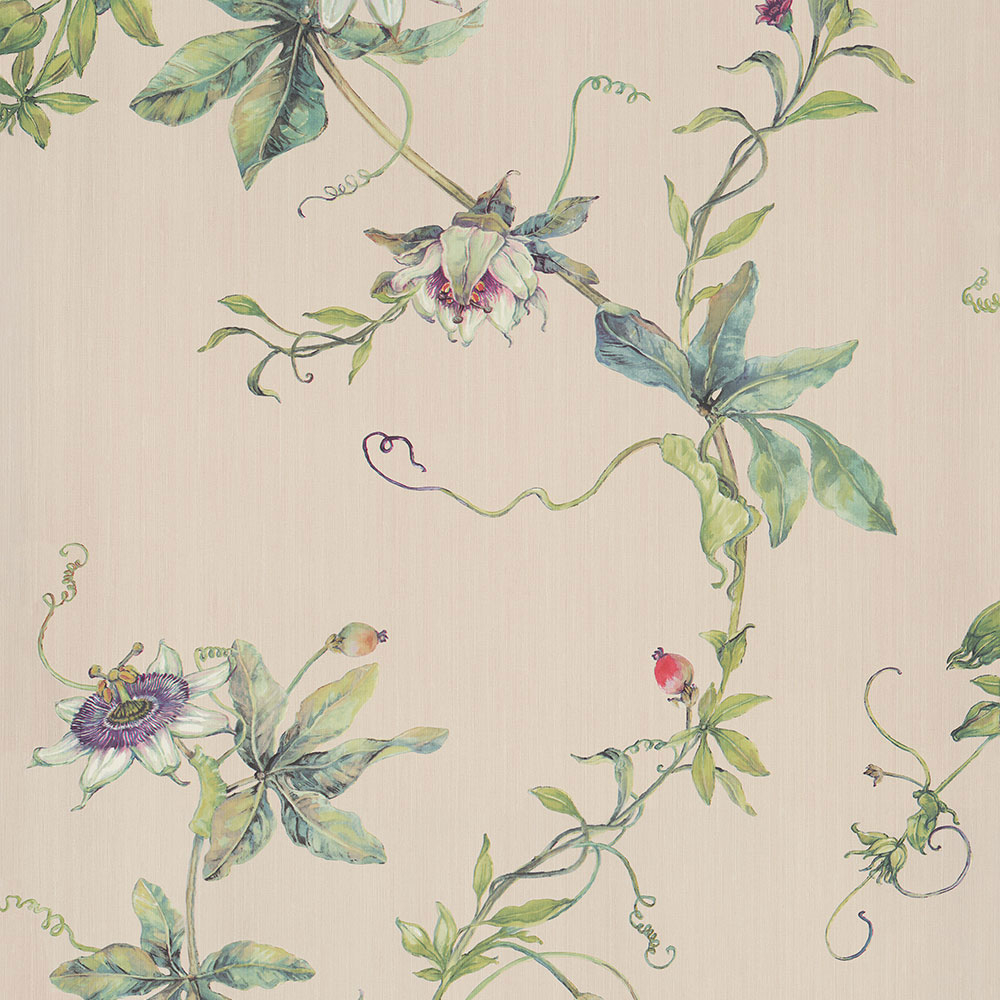 Beige non-woven floral wallpaper, 220905, Preloved, BN Walls