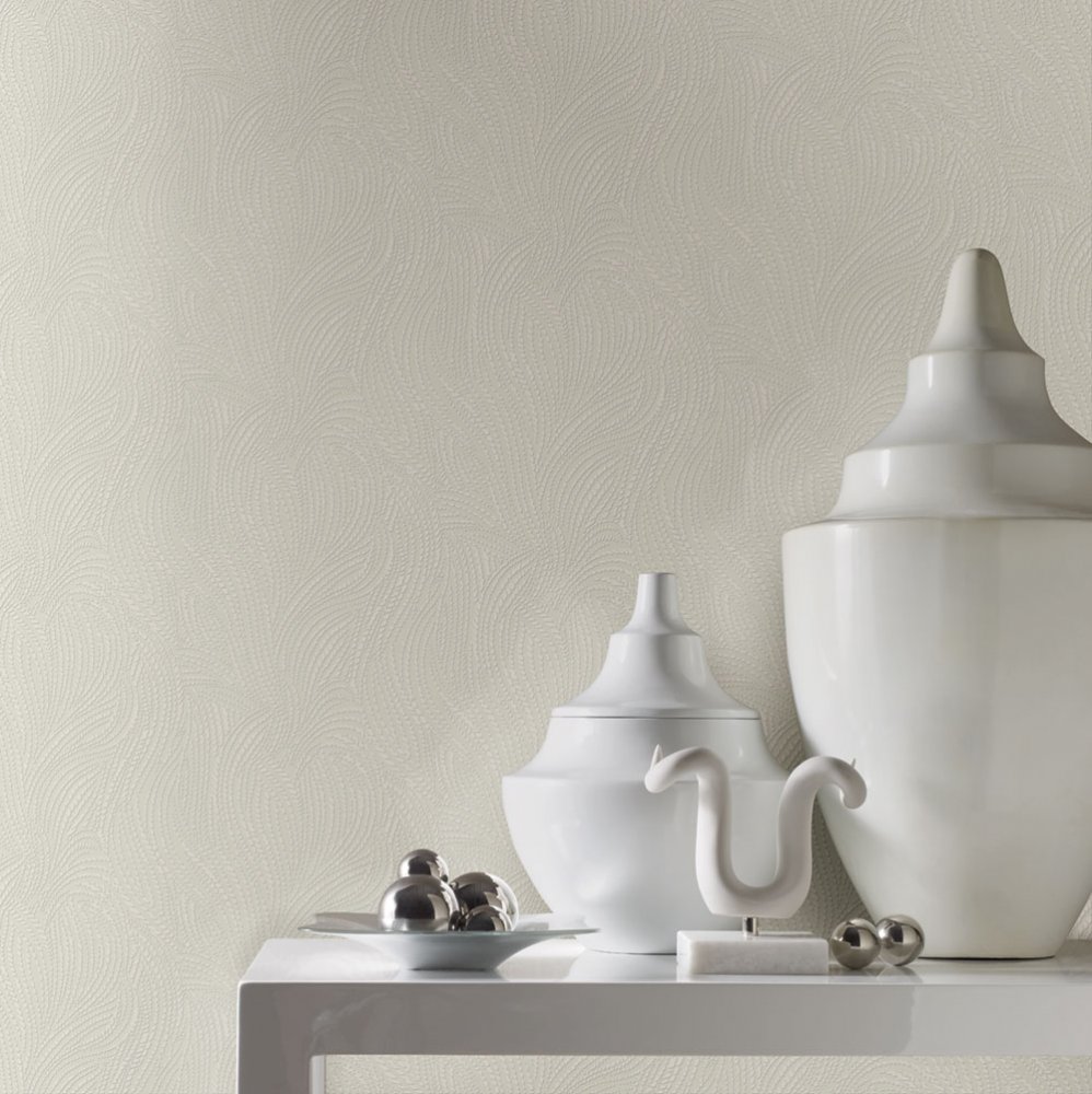 Cream non-woven wallpaper, pattern of beads OS4302, Modern nature II, York