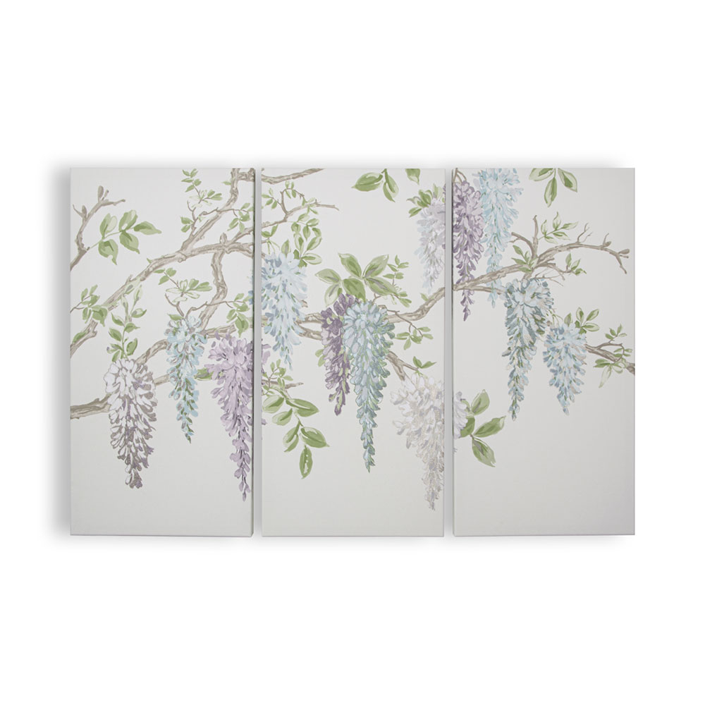 Printed canvas, set of 3, Wisteria Garden 115035, Laura Ashley, Graham Brown
