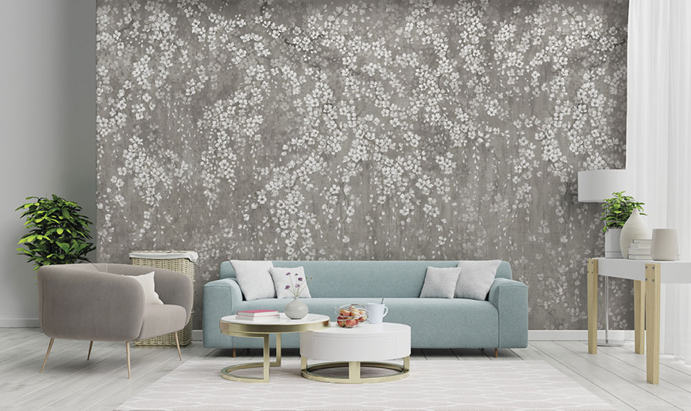 Flowers wall mural, Z66876, 5,10 X 3 m, Satin Flowers, Zambaiti Parati