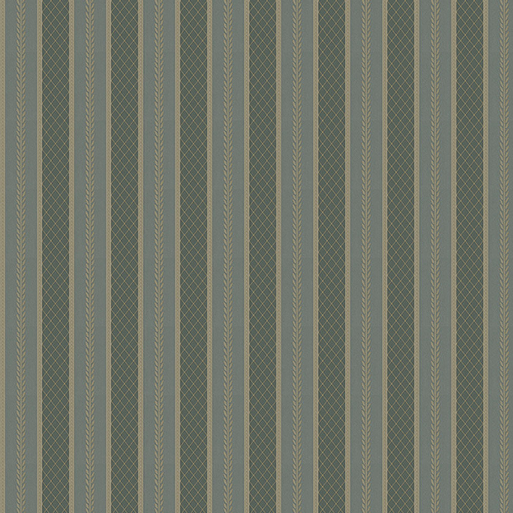 Green non-woven stripes wallpaper, Z66852, Satin Flowers, Zambaiti Parati
