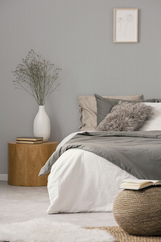 Gray non-woven wallpaper, Z66842, Satin Flowers, Zambaiti Parati