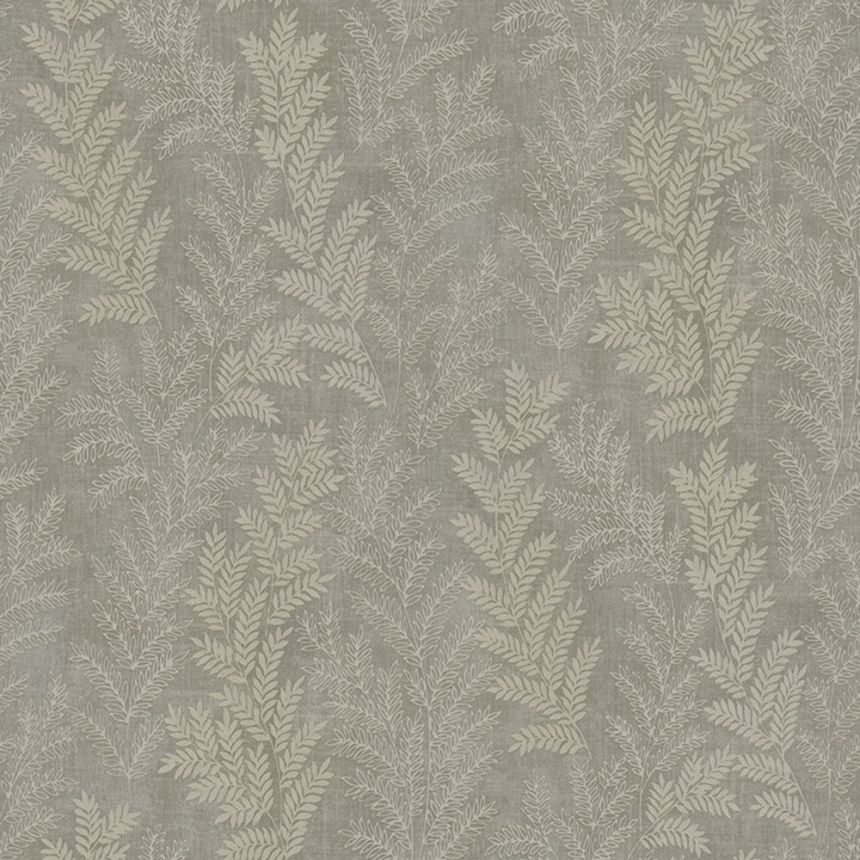 Green non-woven wallpaper, Leaves, Z66811, Satin Flowers, Zambaiti Parati