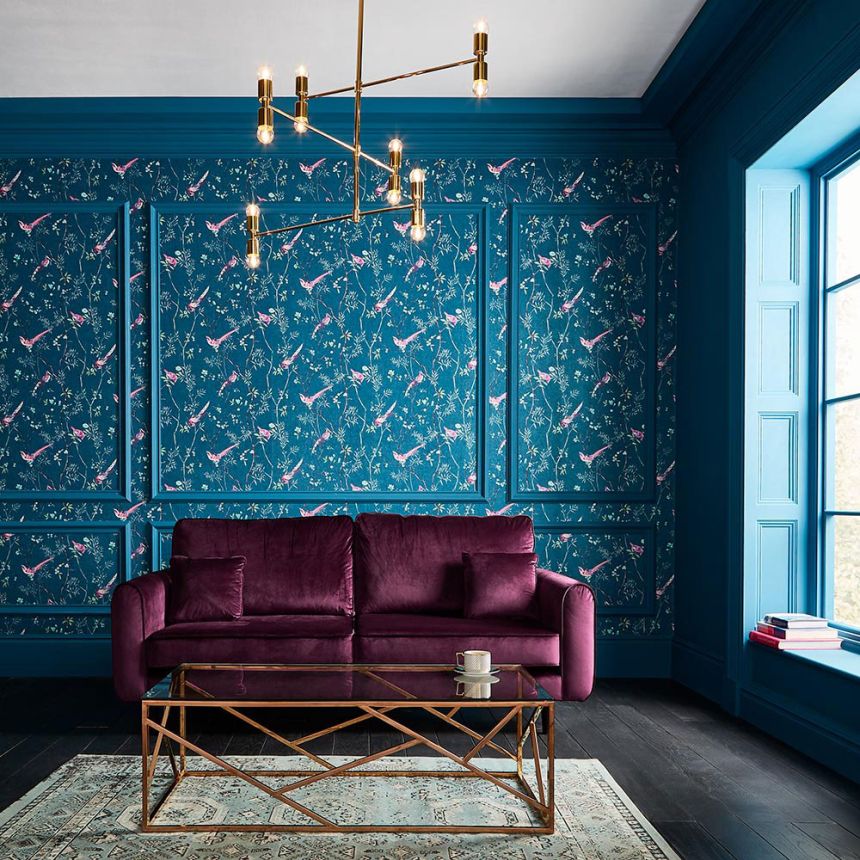 Luxury non-woven wallpaper flowers 106390 Reverie, Graham&Brown