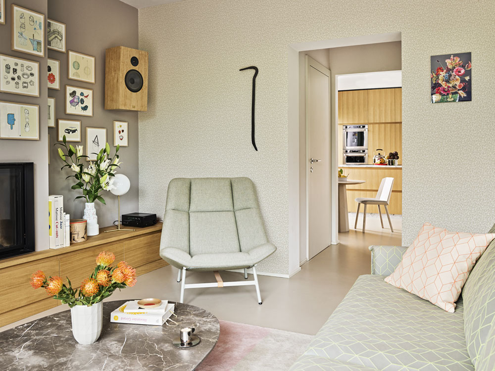 Light gray graphic wallpaper 221253, The Marker, BN Walls