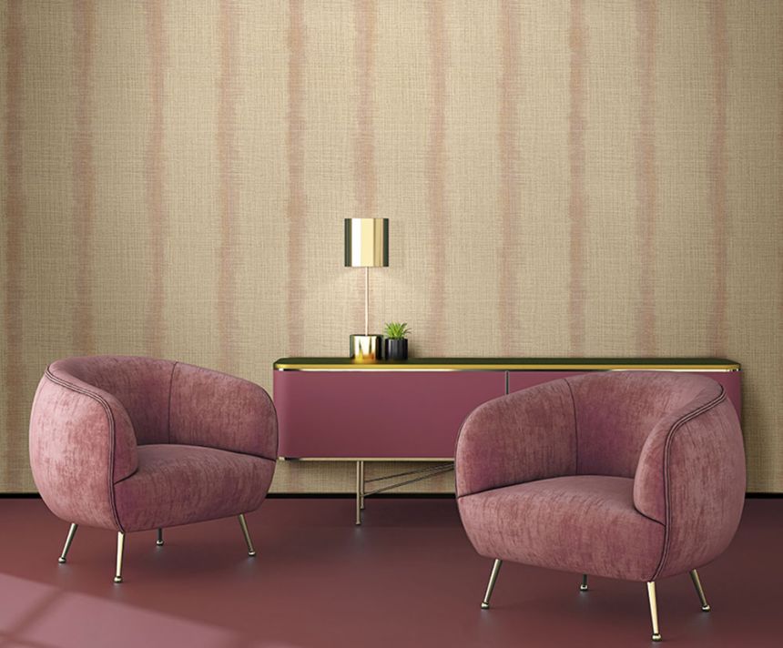 Beige luxury striped wallpaper Z80055 Philipp Plein, Zambaiti Parati