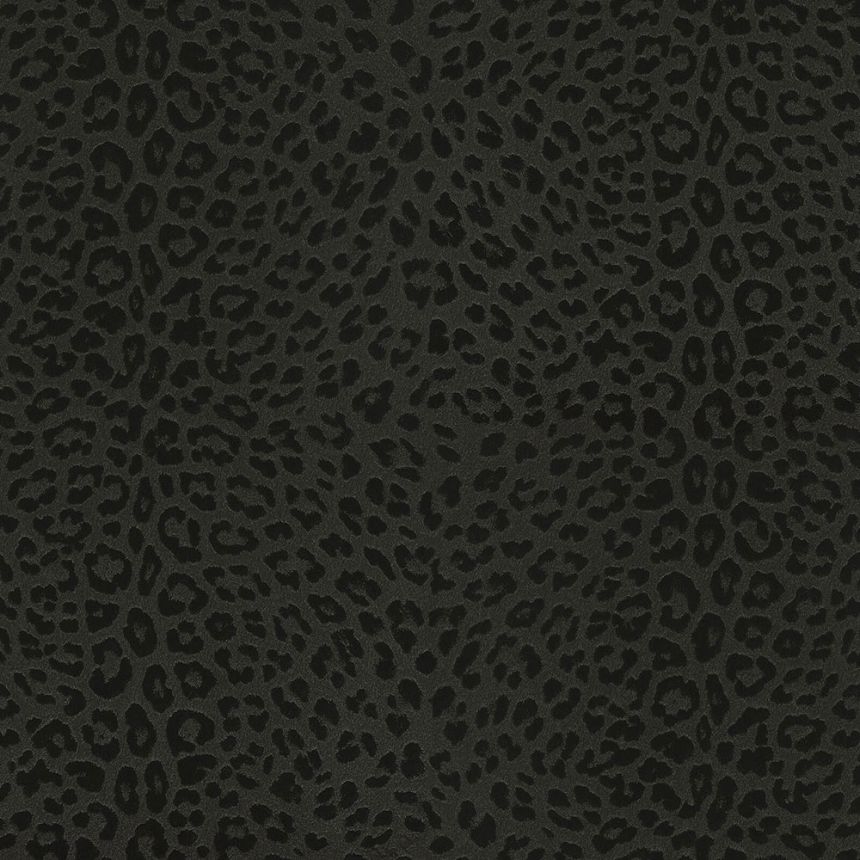 Black luxury wallpaper, imitation cheetah fur Z80042 Philipp Plein, Zambaiti Parati