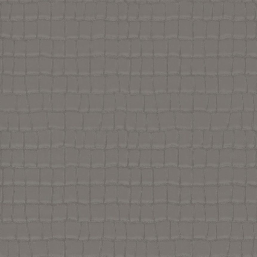 Gray luxury wallpaper, imitation crocodile skin  Z80027 Philipp Plein, Zambaiti Parati