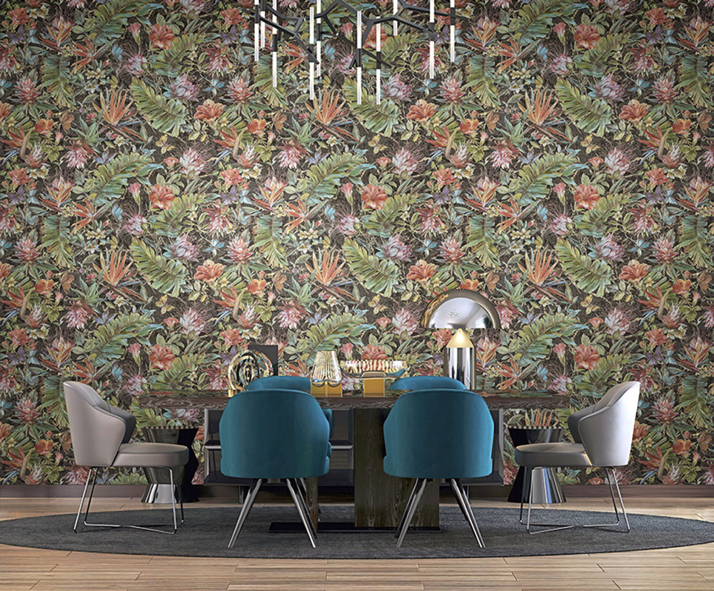 Floral luxury wallpaper Z80015 Philipp Plein, Zambaiti Parati