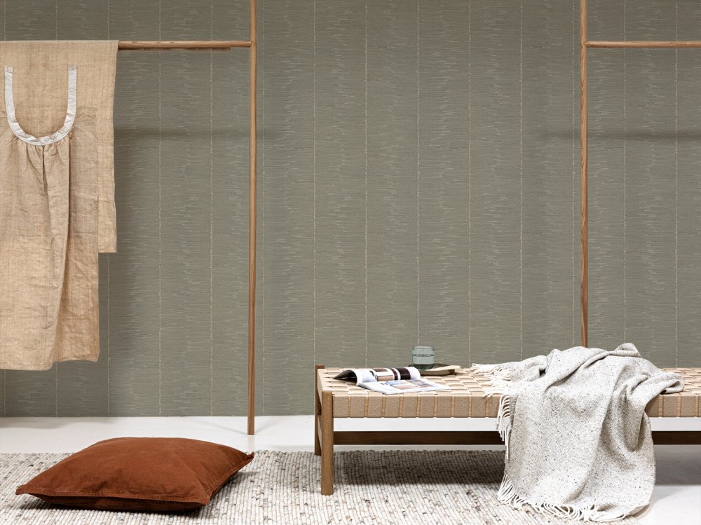 Grey-green stripes wallpaper 220284, Inspire, BN Walls