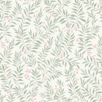 Green wallpaper - twigs, leaves MN3409, Maison, Grandeco