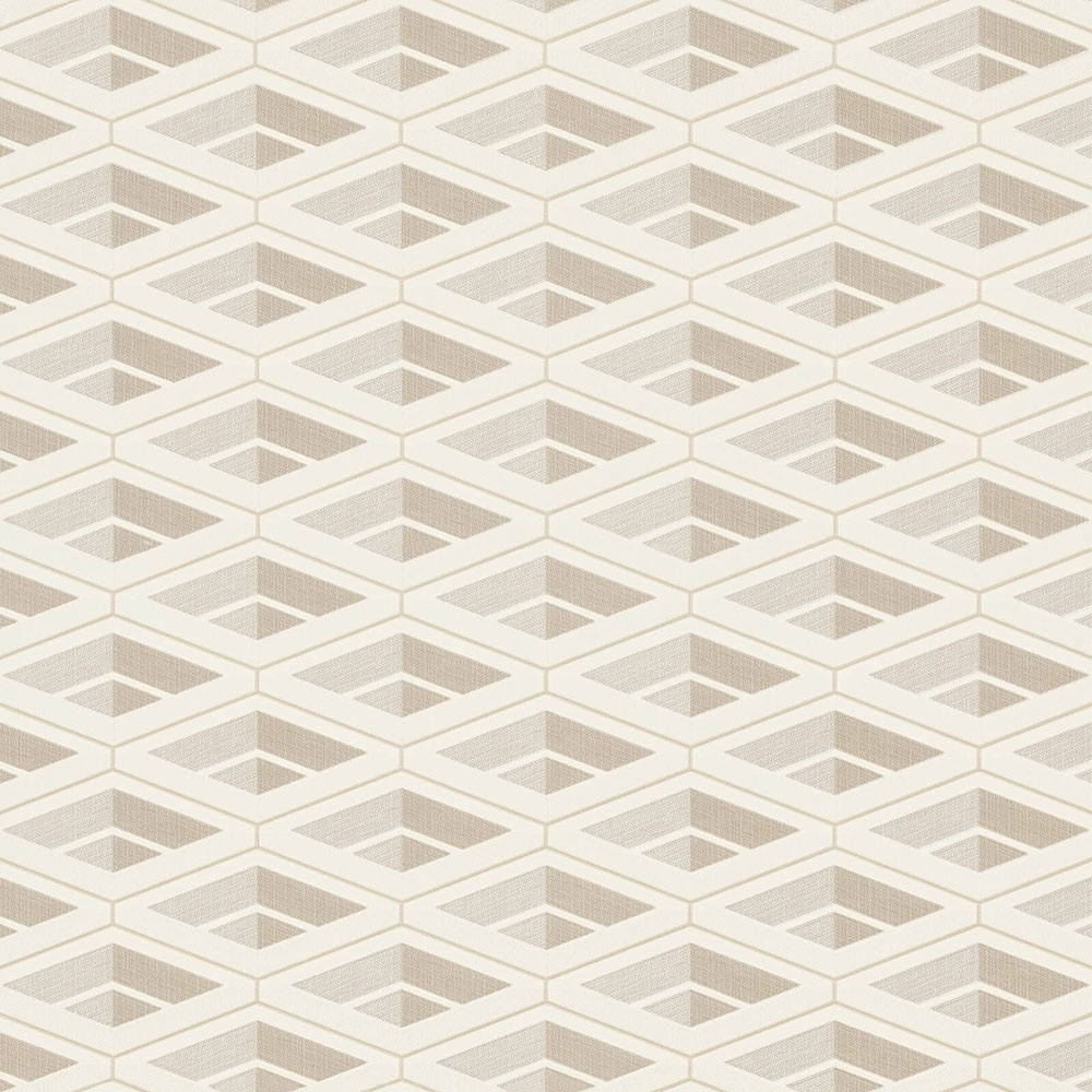 Luxury cream geometric pattern wallpaper Z76025, Vision, Zambaiti Parati