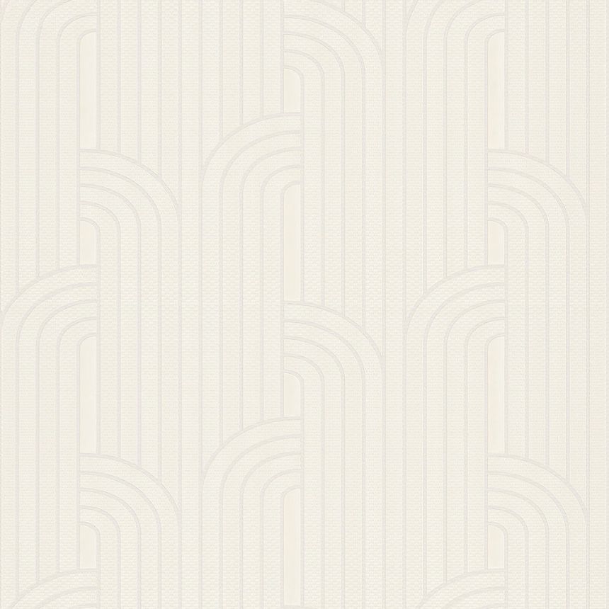 Luxury cream geometric pattern wallpaper Z76024, Vision, Zambaiti Parati