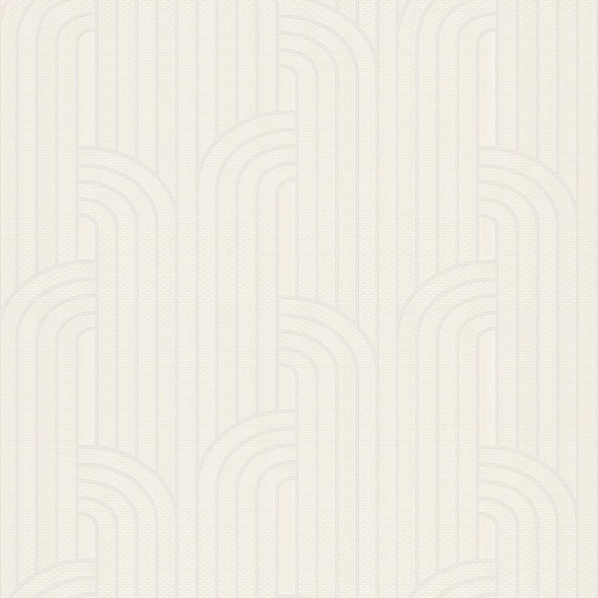 Luxury cream geometric pattern wallpaper Z76024, Vision, Zambaiti Parati