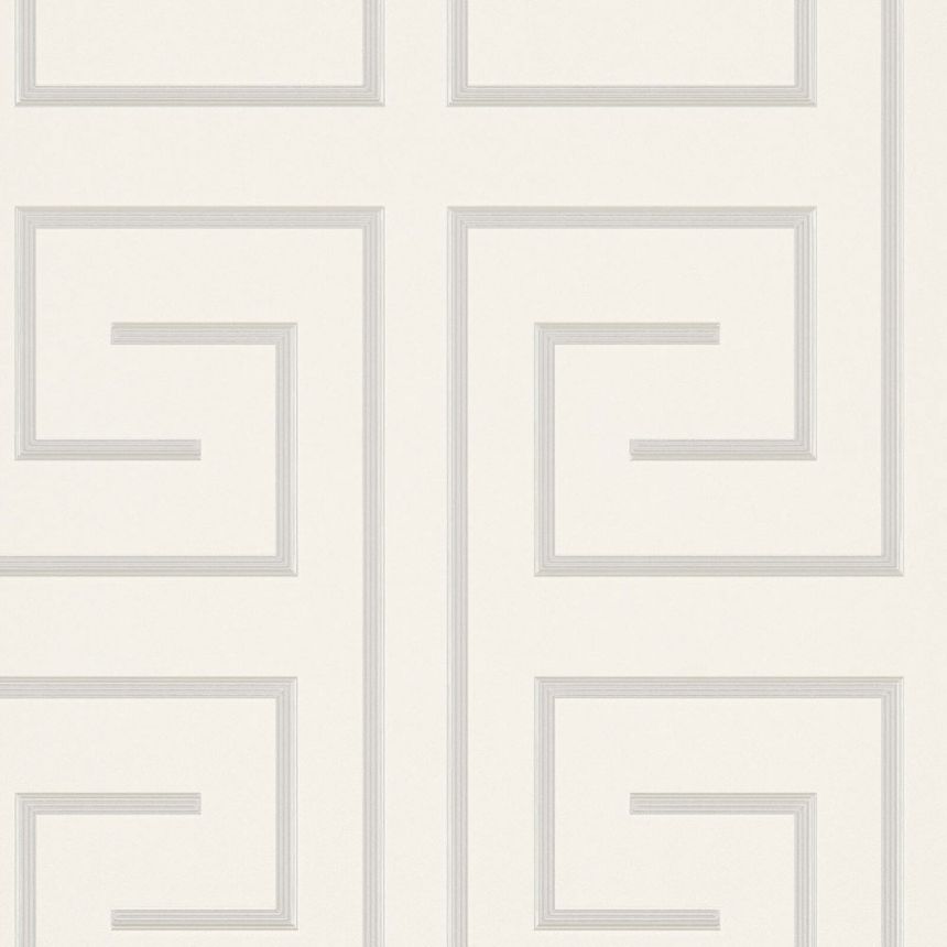 Luxury cream geometric pattern wallpaper Z76021, Vision, Zambaiti Parati