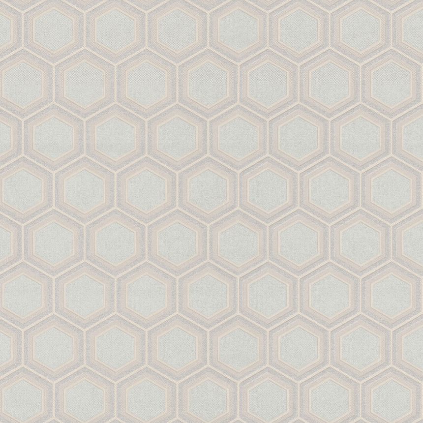Luxury beige geometric pattern wallpaper Z76010, Vision, Zambaiti Parati