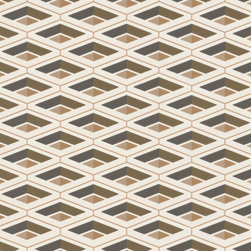 Luxury gold geometric pattern wallpaper Z76003, Vision, Zambaiti Parati