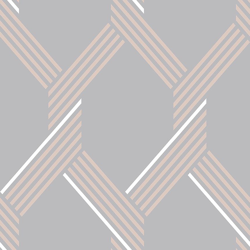 Gray geometric pattern wallpaper 105467, Formation, Graham & Brown