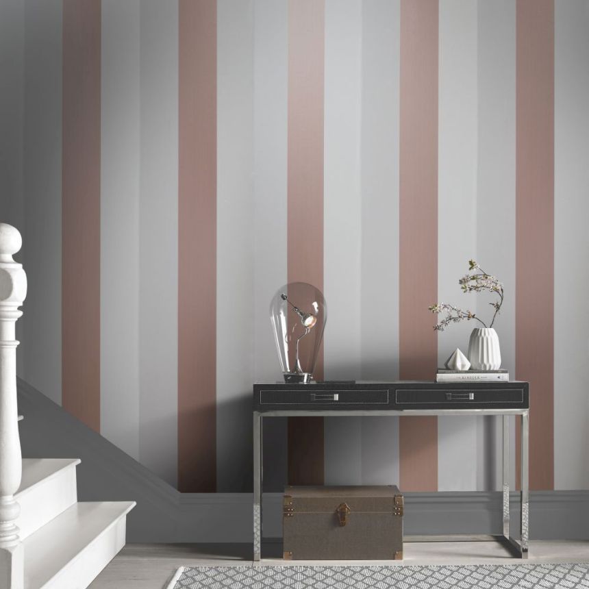 Non-woven striped wallpaper 103530, Formation, Graham&Brown