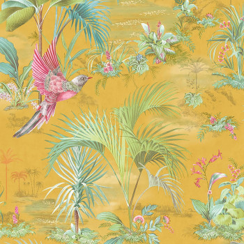 Non-woven wallpaper, palm leaves, birds, 300143, Pip Studio 5, Eijffinger