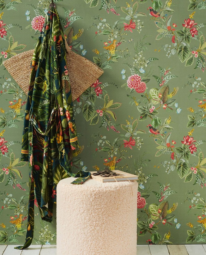 Non-woven wallpaper with flowers 300114, Pip Studio 5, Eijffinger |  Wallpapers Vavex • More than 12000 designs • Wall murals |  