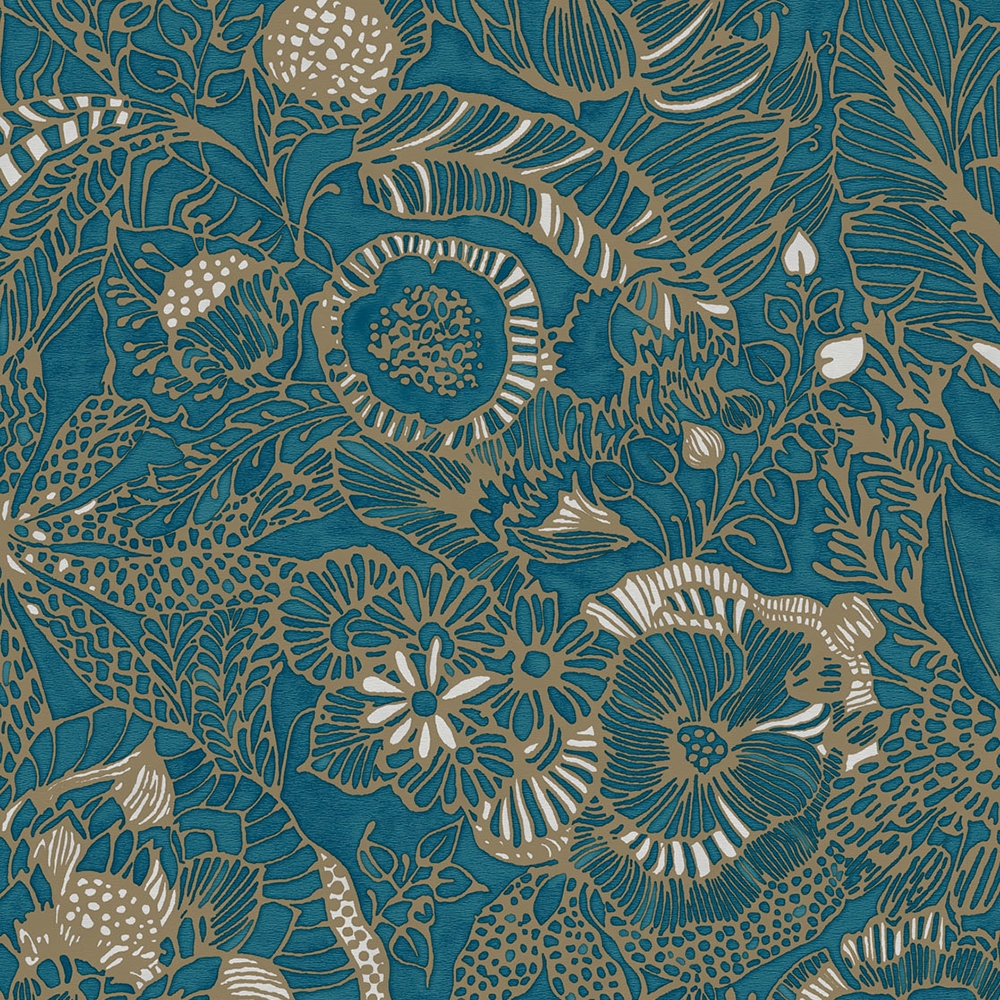 Vliesová tapeta na zeď Květiny a listy 386513, Enso, Eijffinger