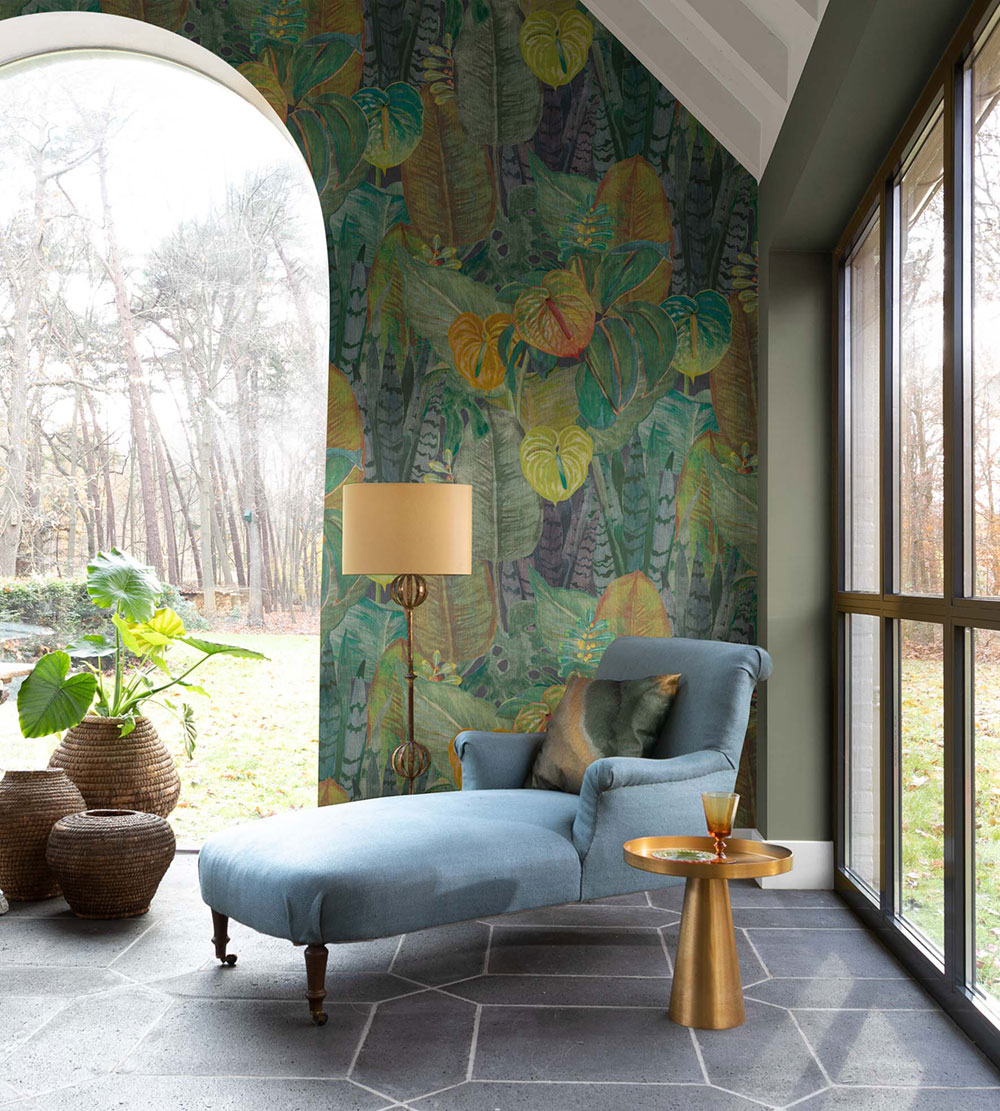 Obrazová vliesová tapeta listy, TAD25090, Tahiti, Decoprint