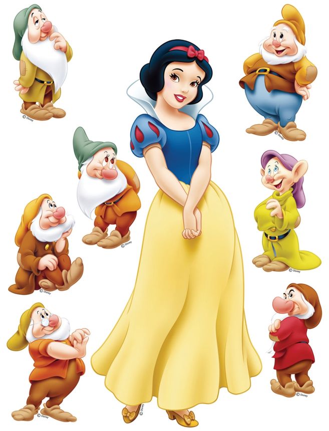 Children's wall sticker DK 869, Disney, Snow White, AG Design
