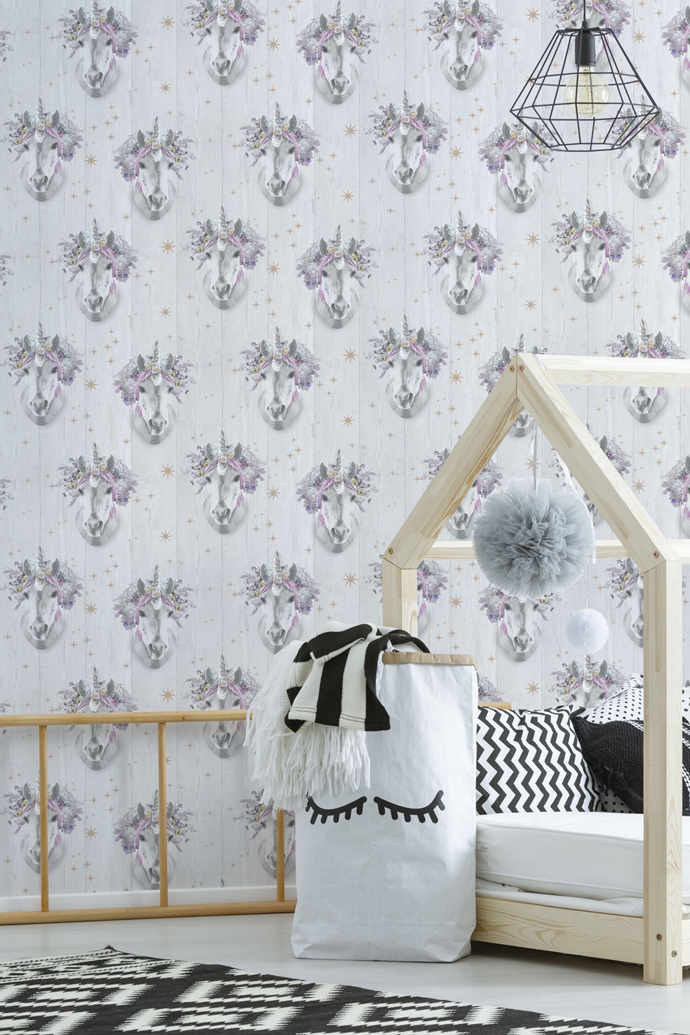 Romantic paper wallpaper Unicorn, 105977, Kids@Home 6, Graham & Brown